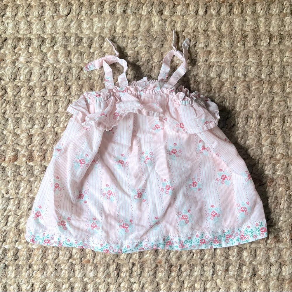 🌸 baby gap ruffle floral romper